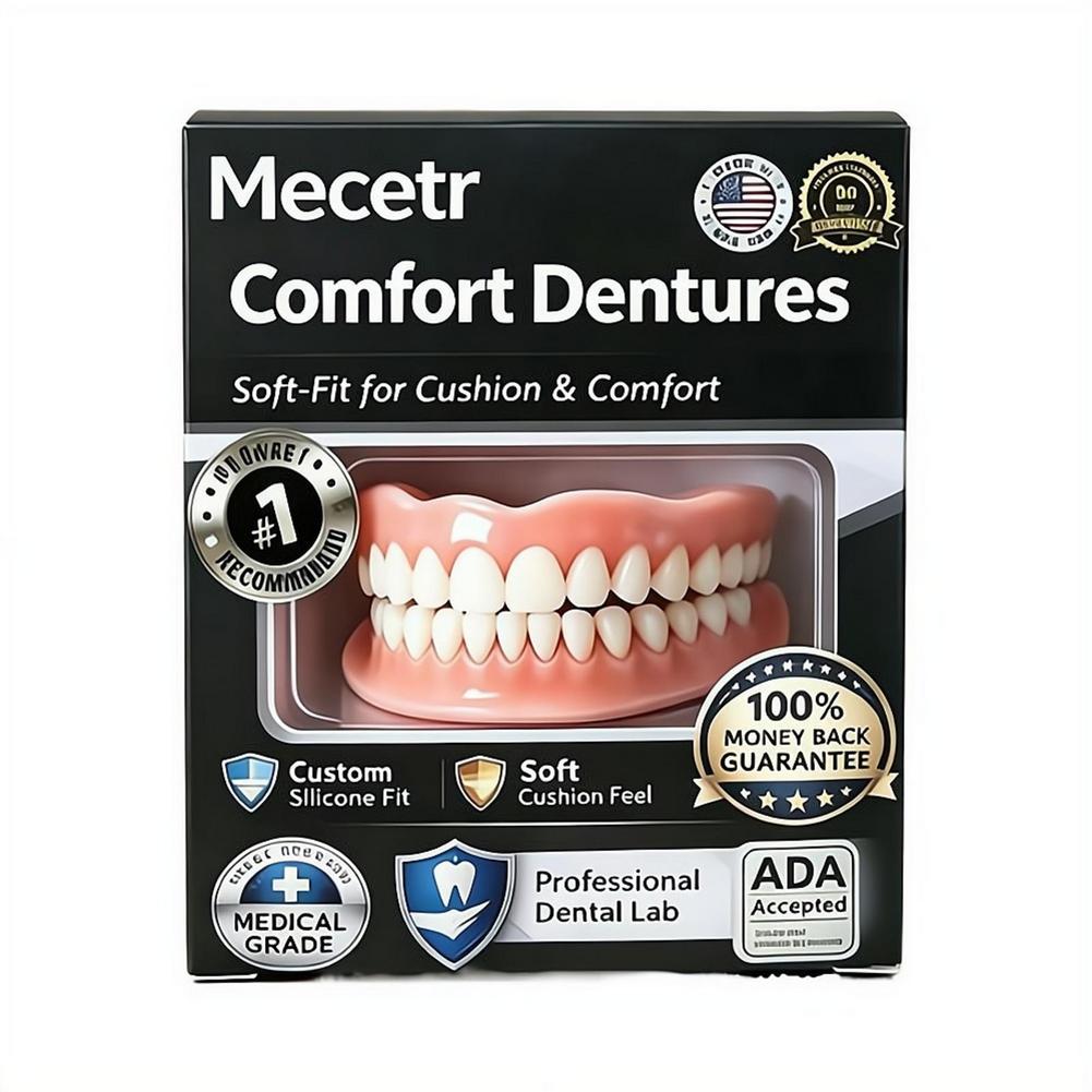 Teeth Whitening Instant - Full Set Natural Dentures Upper &