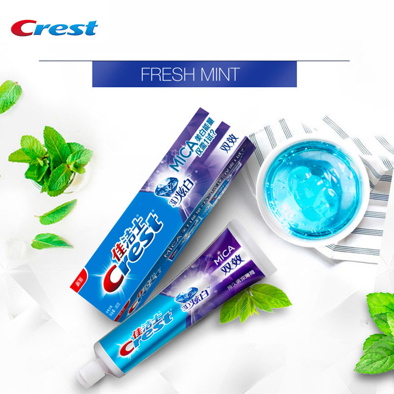 Teeth Whitening Natural - Crest 3D MICA Toothpaste Fluoride Teeth