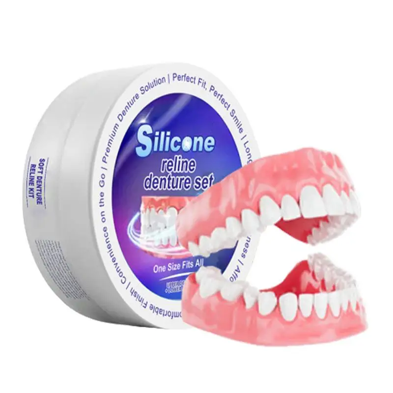 Teeth Whitening For Braces - Silicone Denture Set Fit Temporary Orthodontic