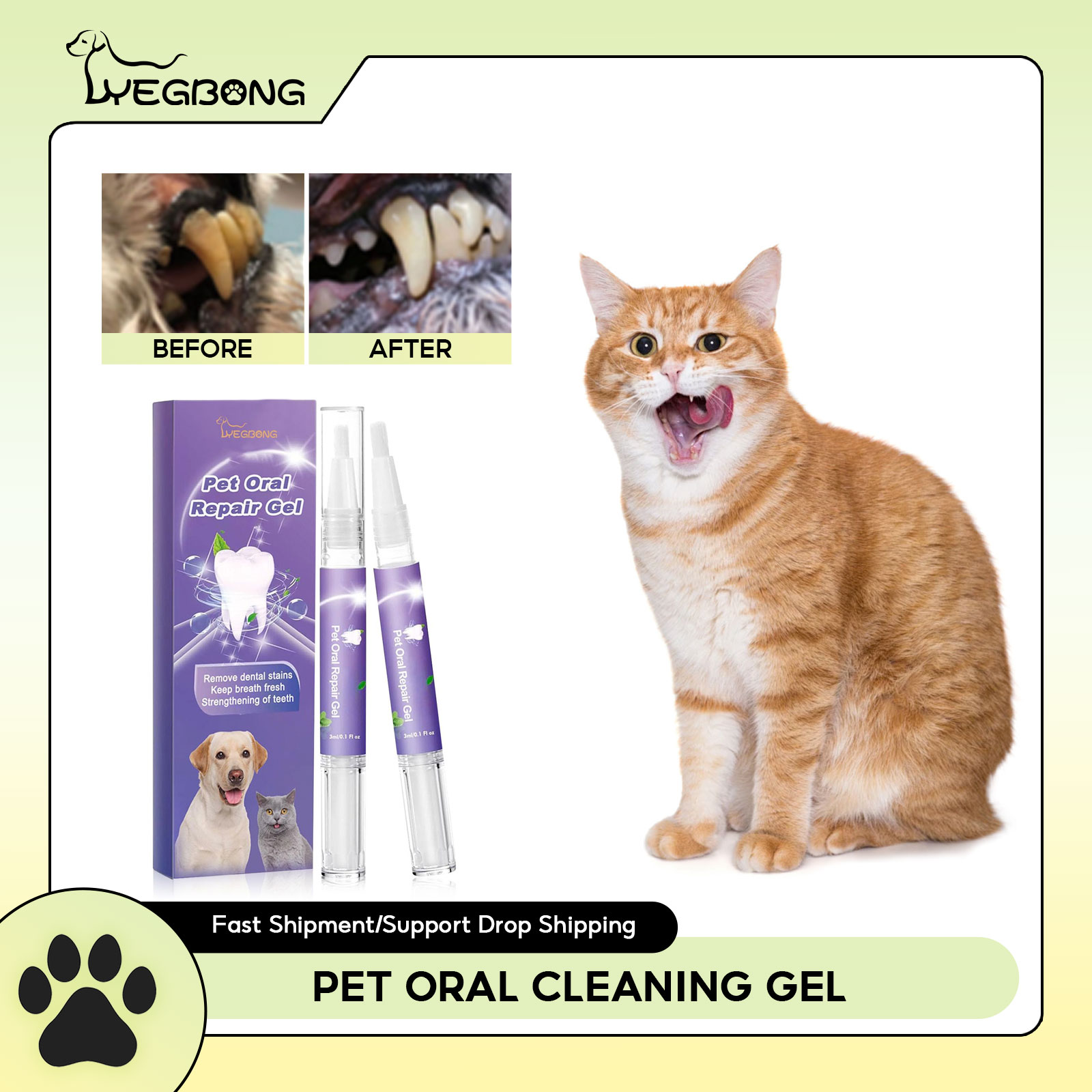 Teeth Whitening Products - Pet Oral Repair Gel Puppy Tartar