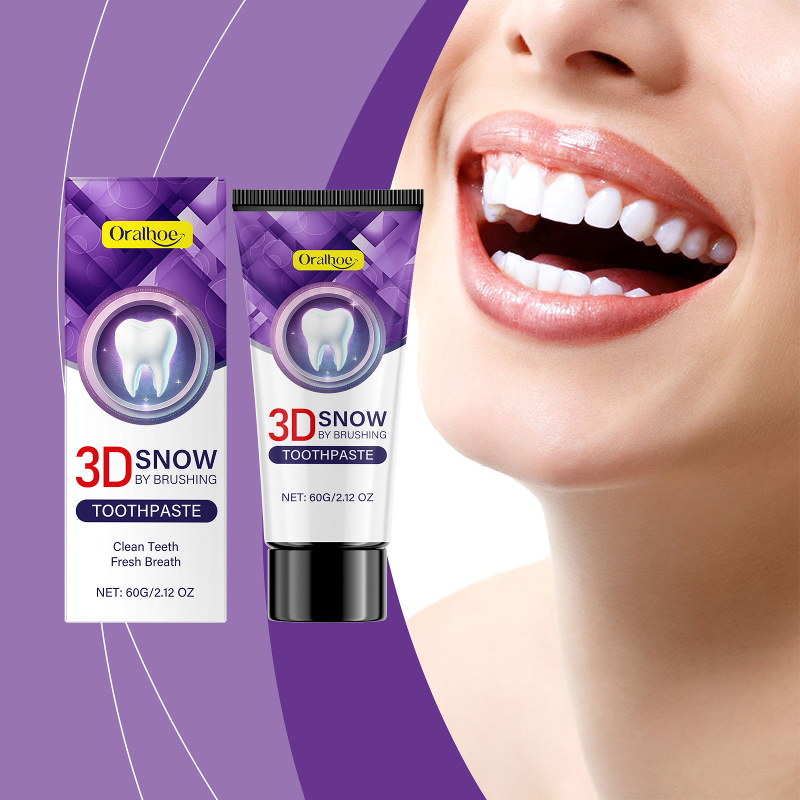 3d Snow Whitening Toothpaste D - Teeth Whitening Natural recension och pris