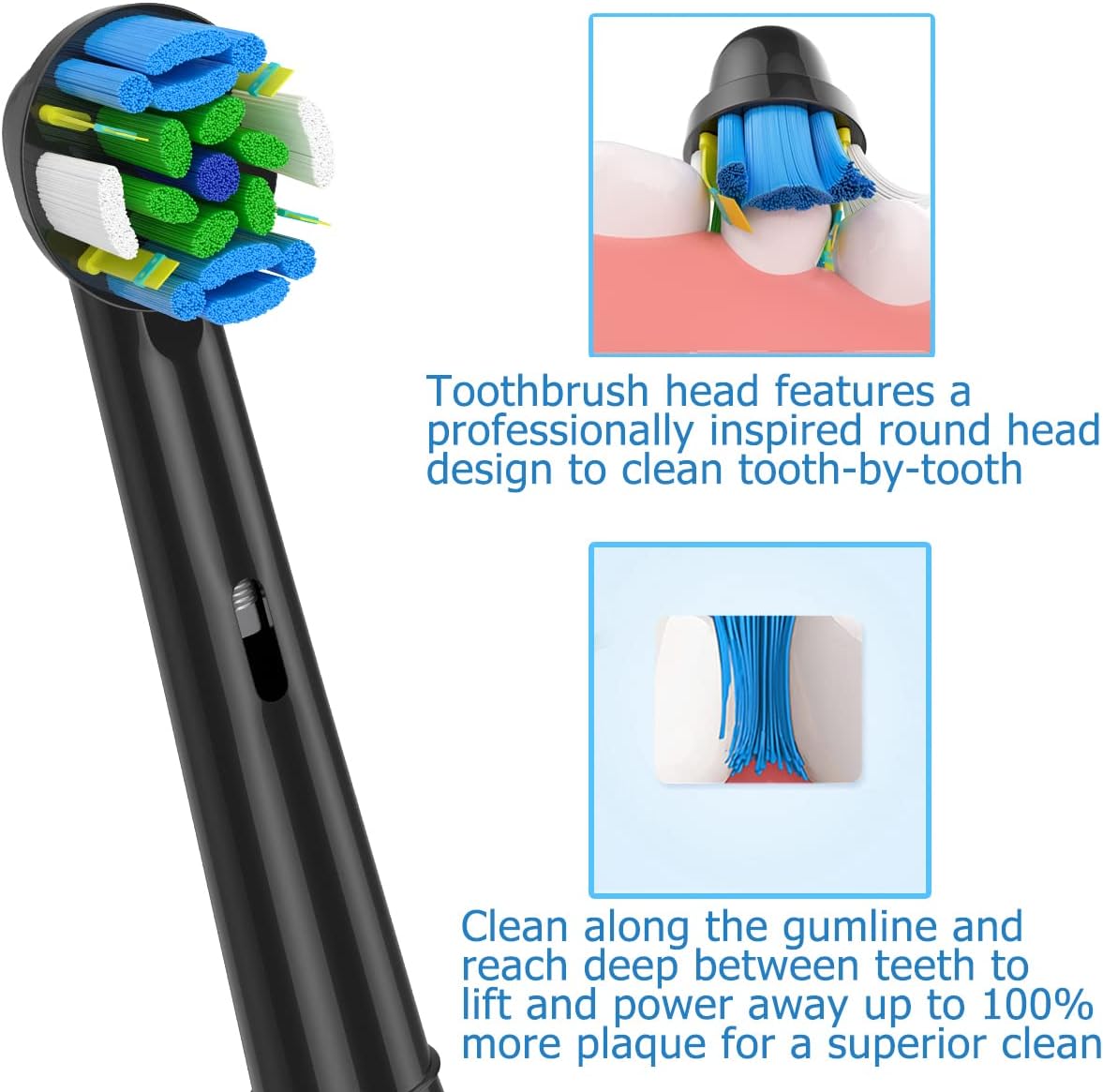 Toothbrush Replacement Heads R - Teeth Whitening Machine Professional recension och pris