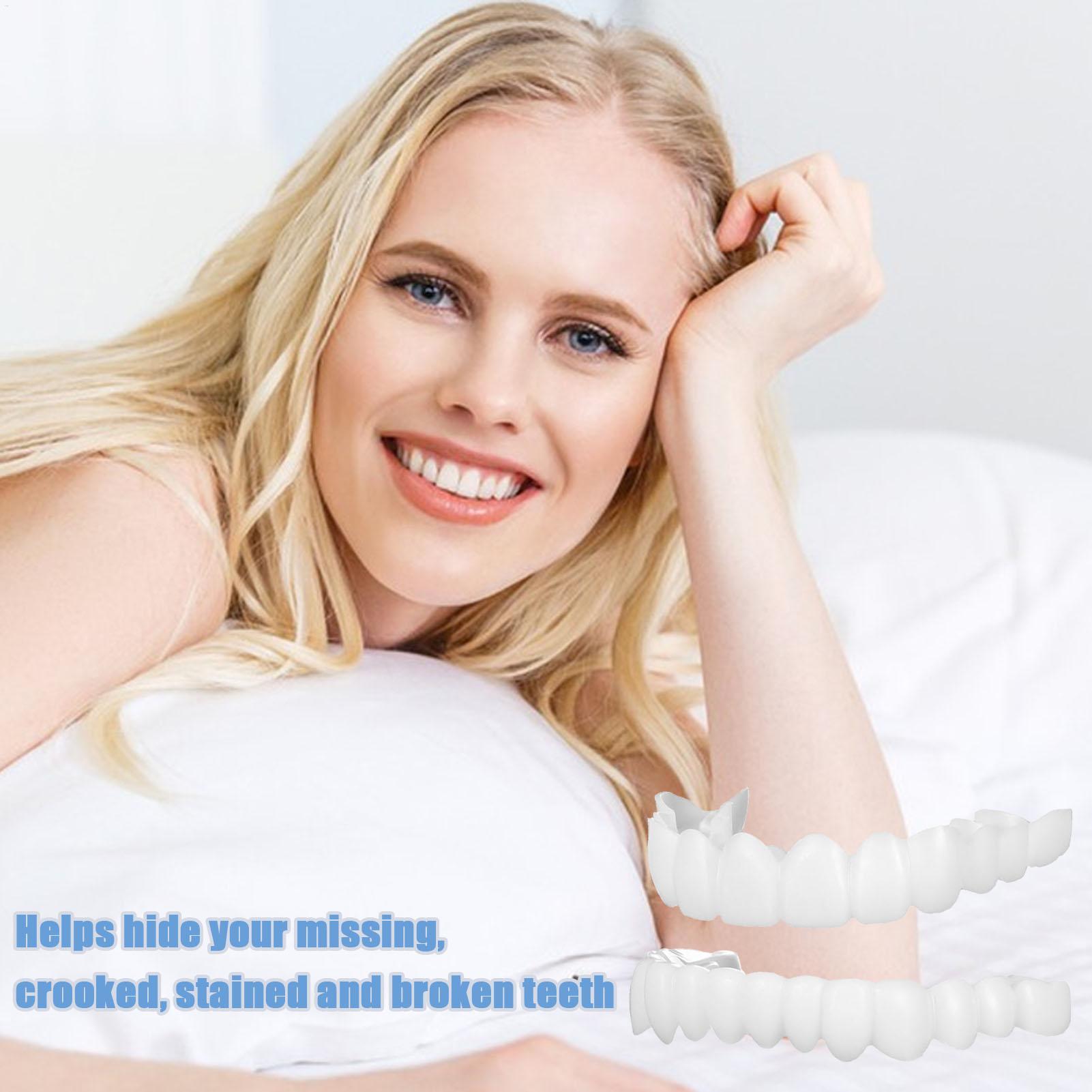 Dental Upper Lower Fake Teeth  - Teeth Whitening For Braces recension och pris