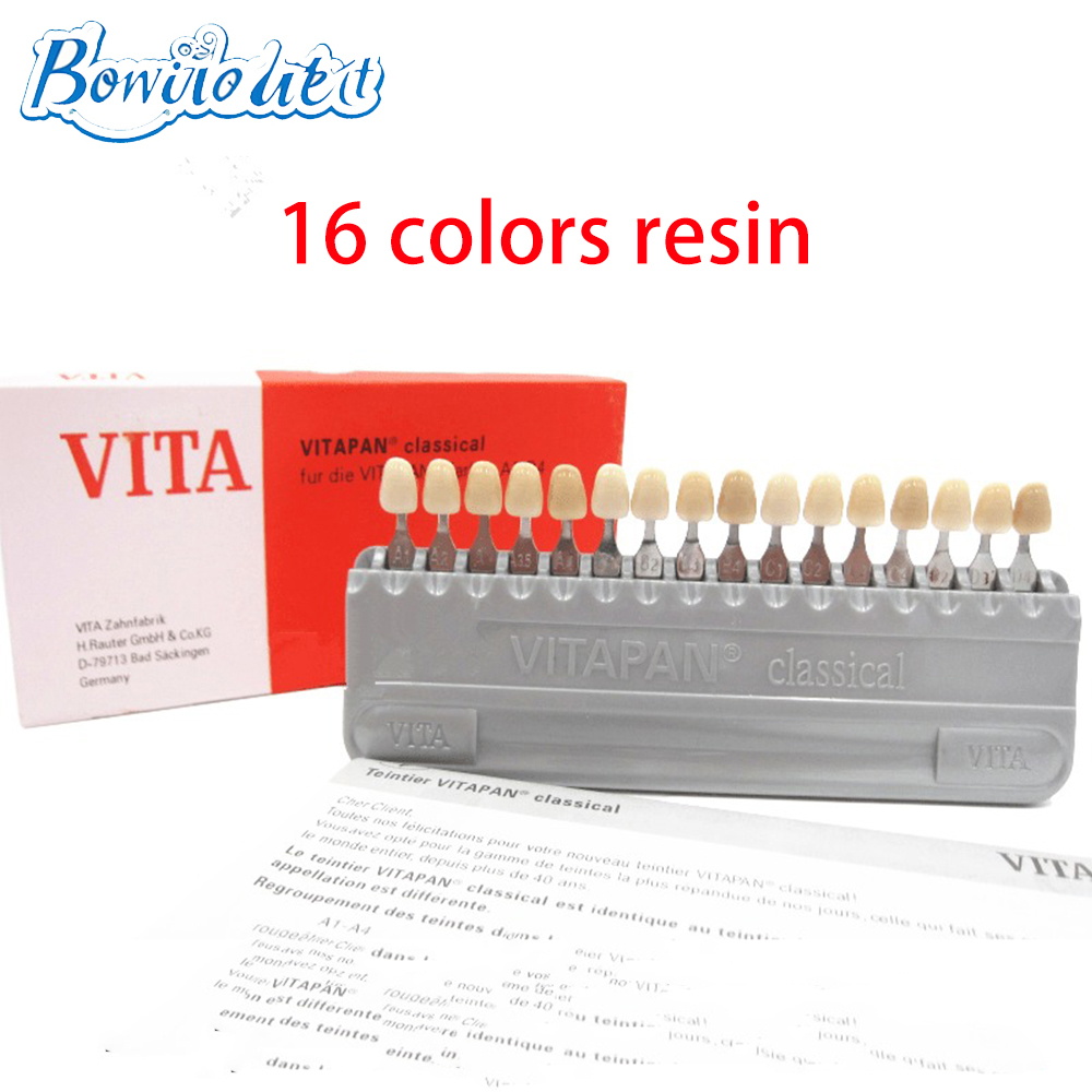 VITA 16 Colors Teeth Shade Gui - Teeth Whitening Shade Guide recension och pris
