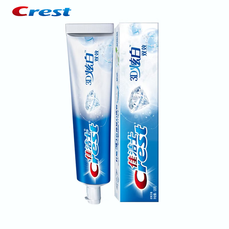 Crest 3D MICA Toothpaste Fluor - Teeth Whitening Natural recension och pris