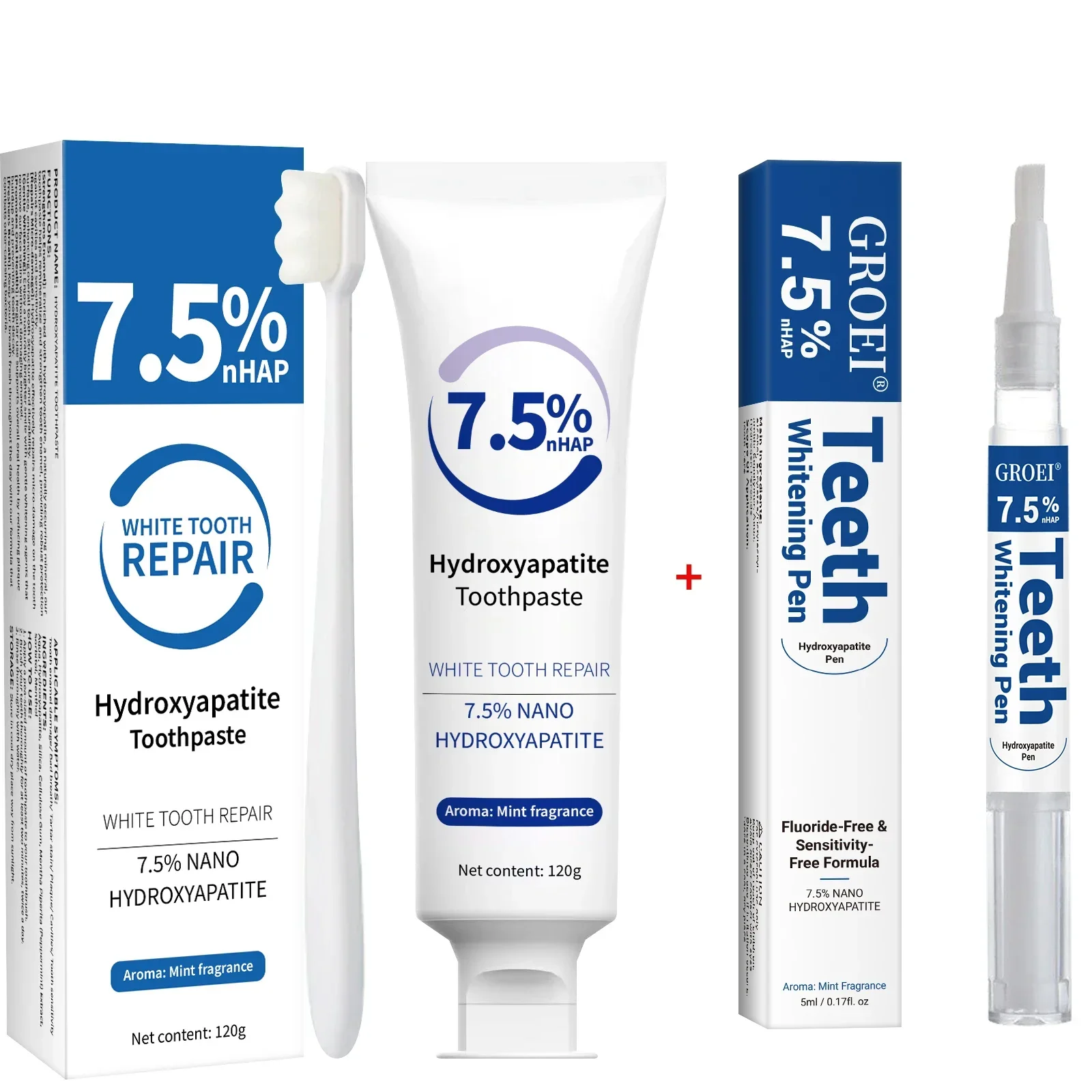 Toothpaste & Whitening Pen Kit - Teeth Whitening Natural recension och pris