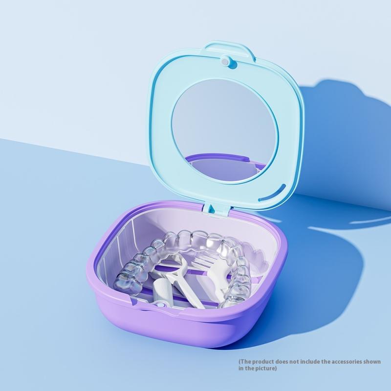Retainer Case With Drain Baske - Teeth Whitening For Braces recension och pris