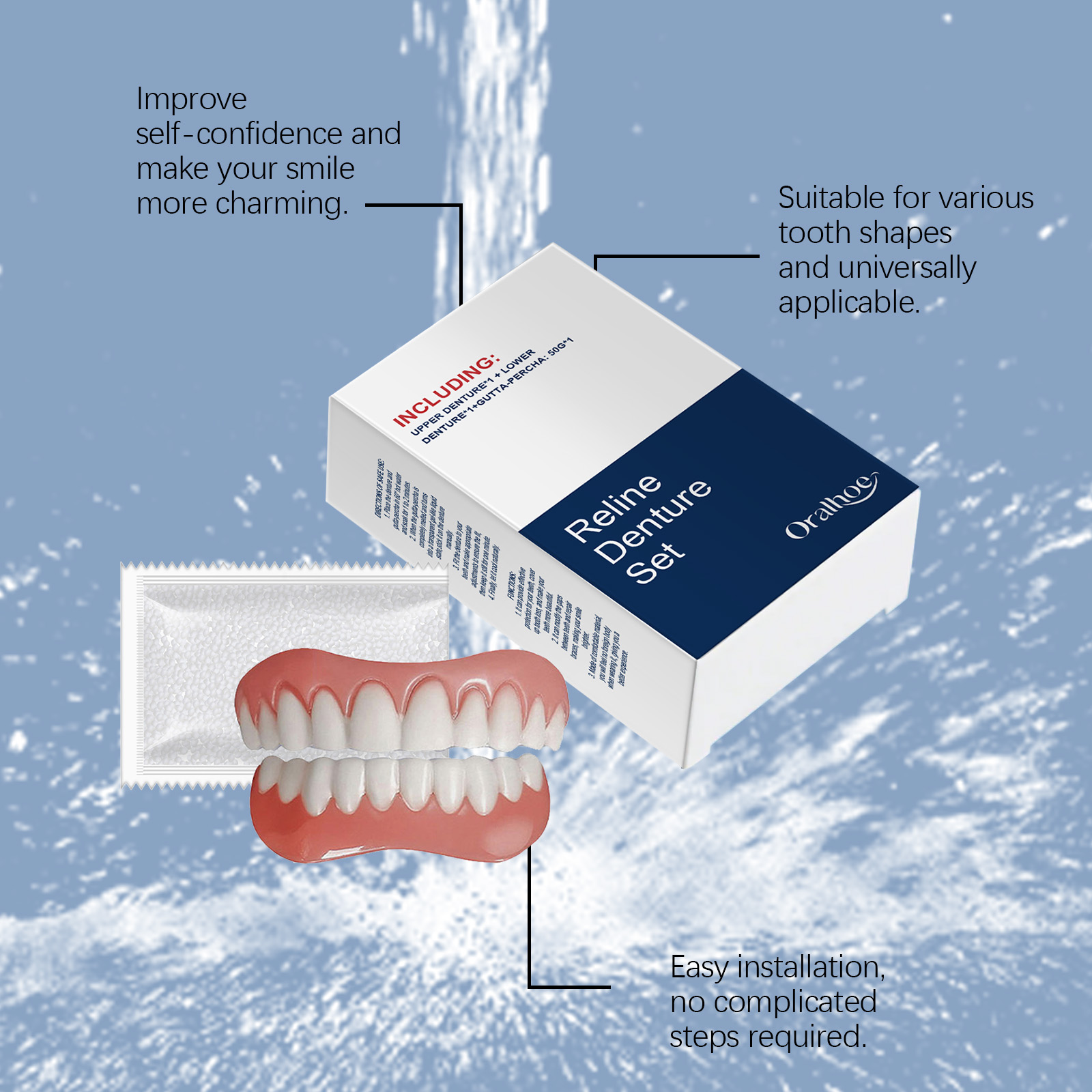 False Teeth Dentures Temporary - Teeth Whitening For Braces recension och pris
