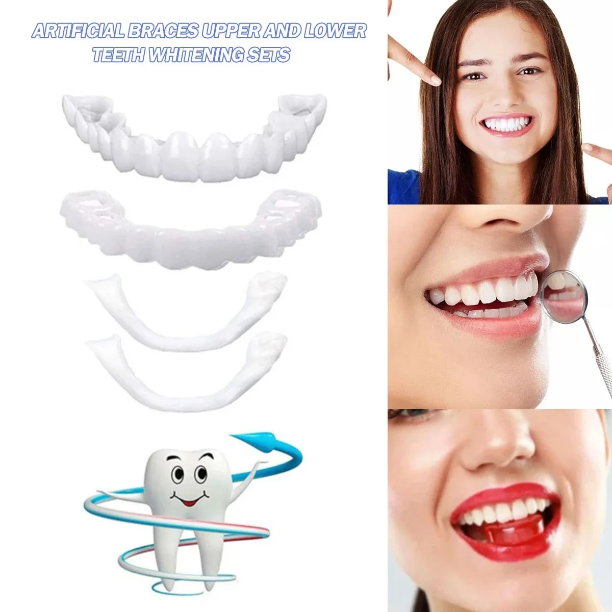 Teeth Veneers Whitening Dentur - Teeth Whitening For Braces recension och pris