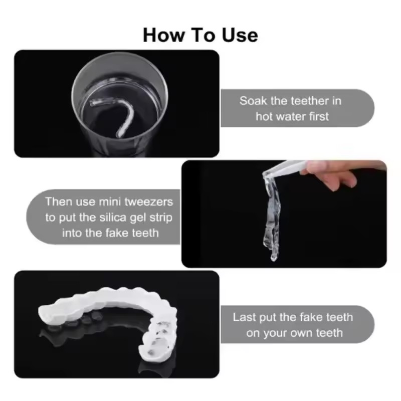 Teeth Veneers Whitening Dentur - Teeth Whitening For Braces recension och pris