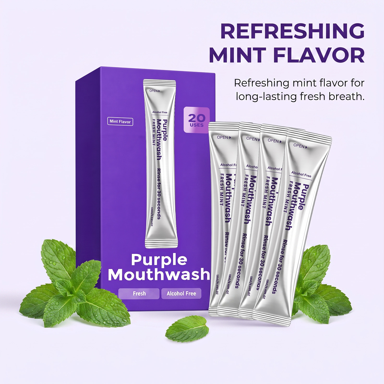 Purple Fresh Mouthwash Remove  - Teeth Whitening Natural recension och pris