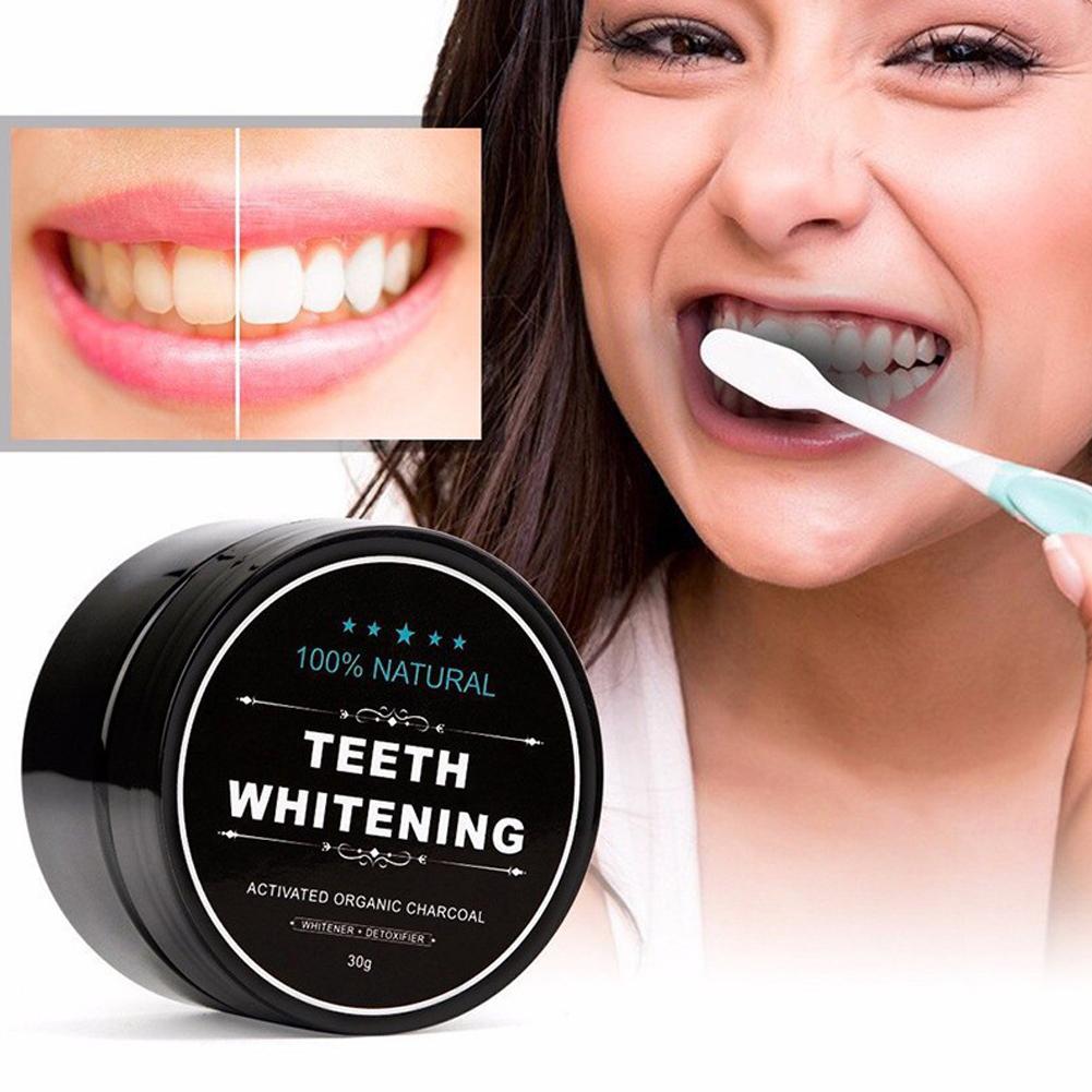 30g Natural Teeth Whitening Po - Teeth Whitening Activated Organic Charcoal recension och pris