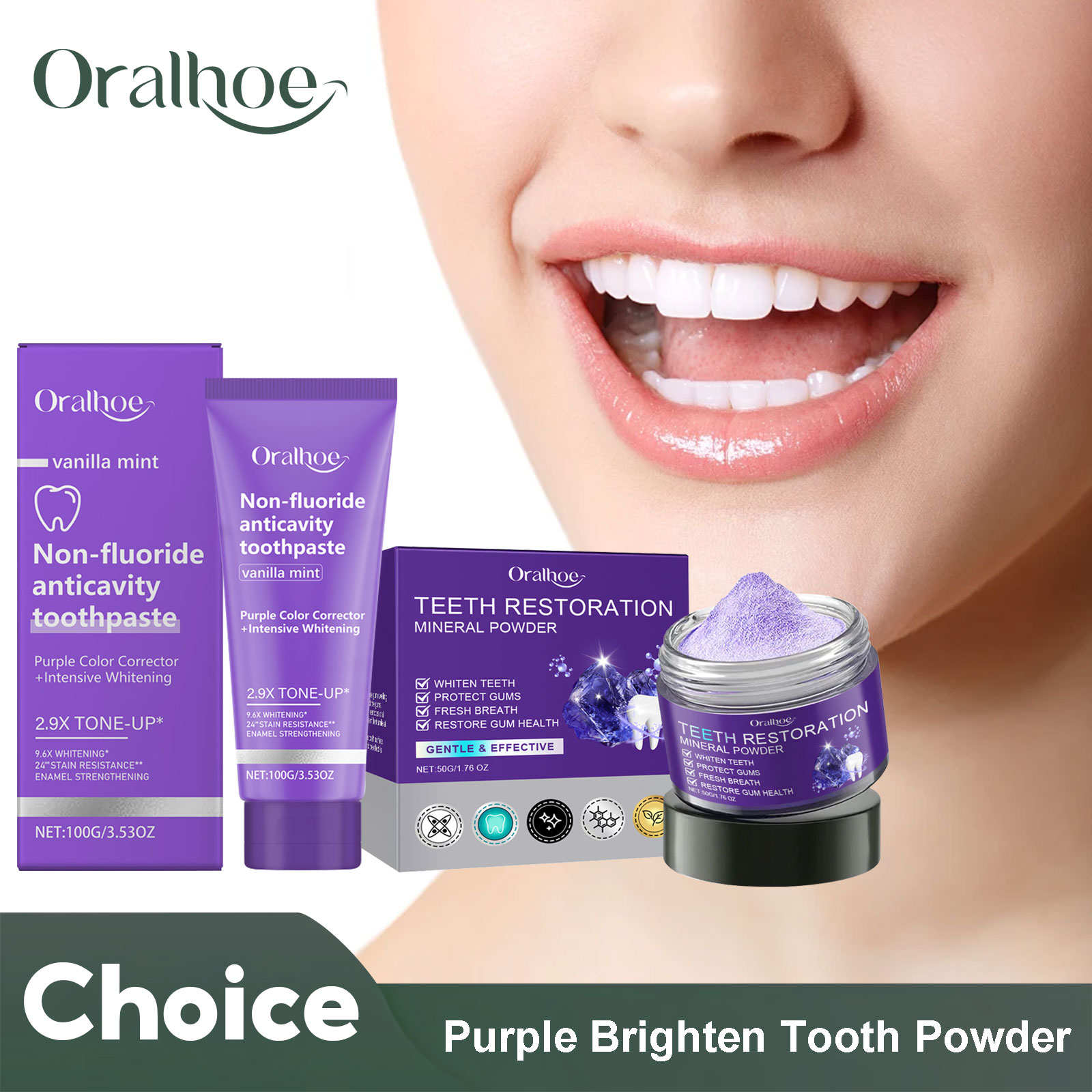 Teeth Restoration Mineral Powd - Teeth Whitening Natural recension och pris