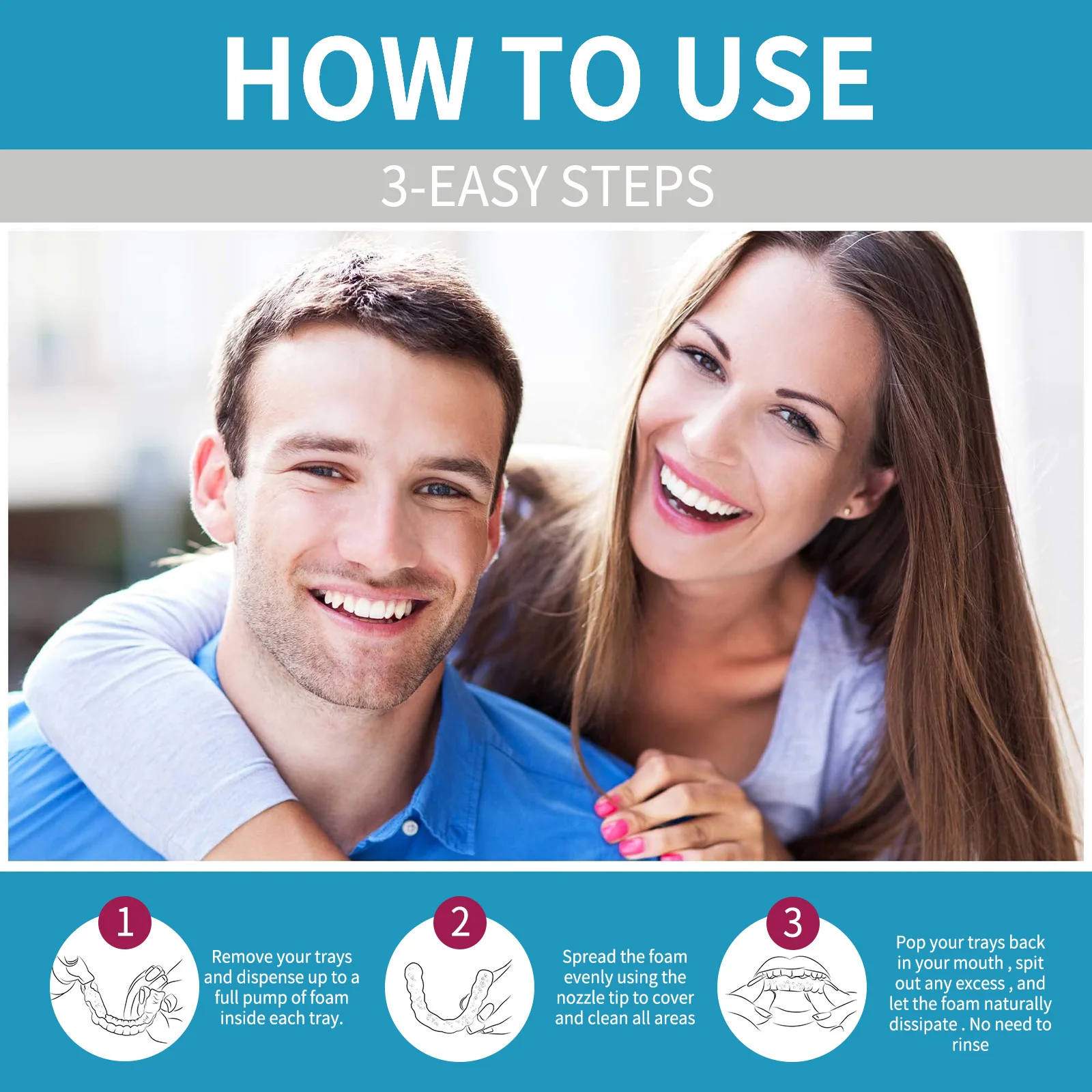 Aligner Denture Cleaner Foam D - Teeth Whitening Natural recension och pris