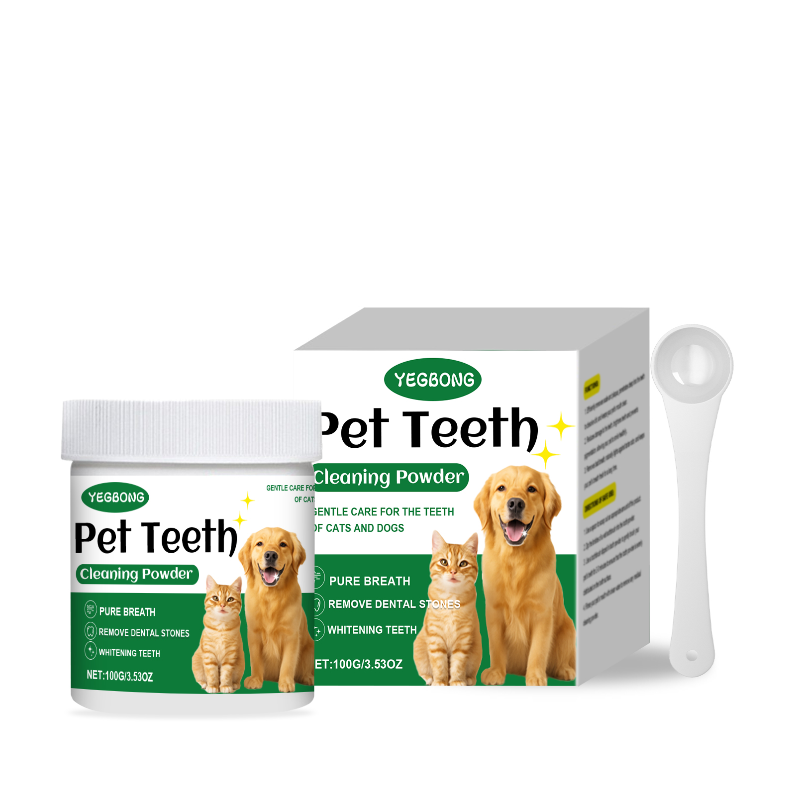 Pet Teeth Cleaning Powder Redu - Teeth Whitening Instant recension och pris