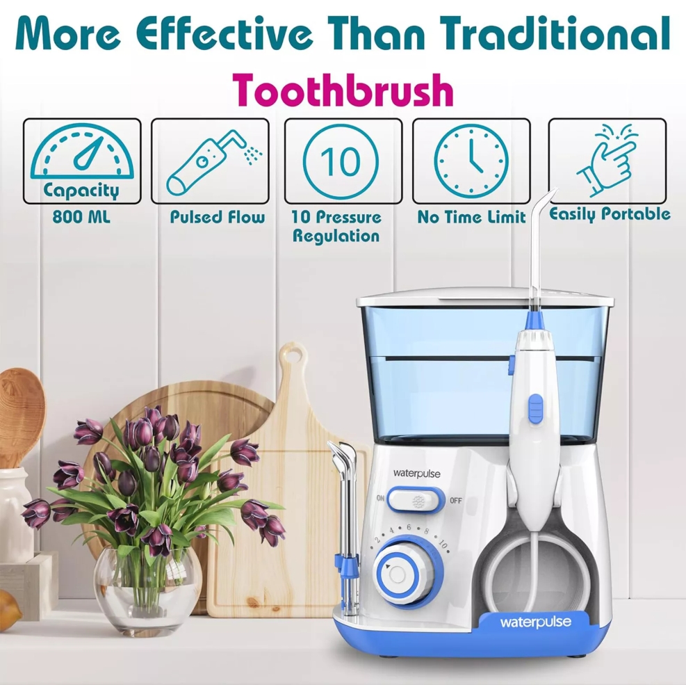 Waterpulse V300 800ml Electric - Teeth Whitening For Braces recension och pris