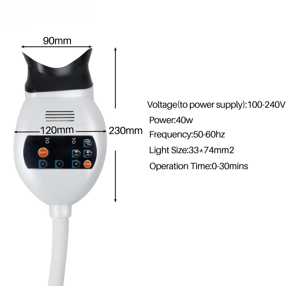 Adjustable 3 Colors LED Teeth  - Teeth Whitening Machine Professional recension och pris