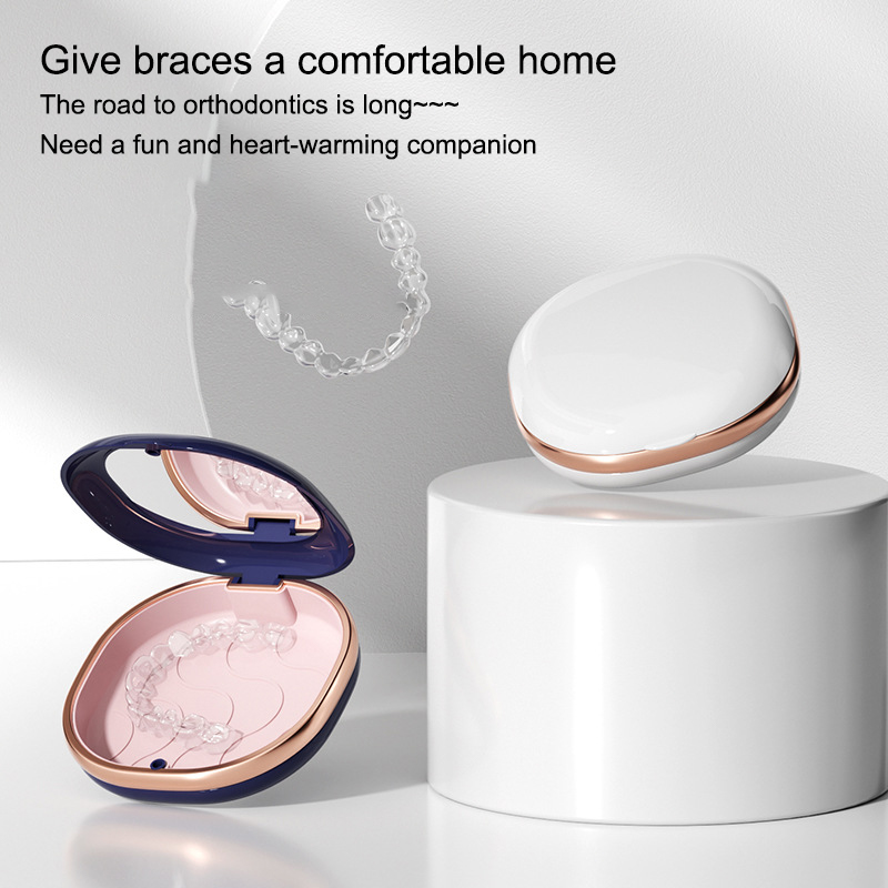 Fashion Braces Case with Mirro - Teeth Whitening For Braces recension och pris