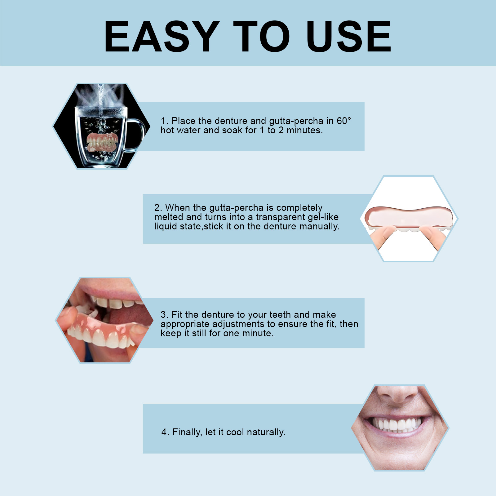 Silicone Denture Set Fit Tempo - Teeth Whitening For Braces recension och pris