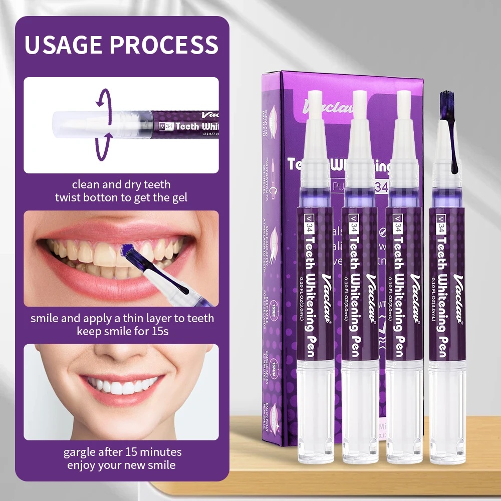 Vaclav V34 Purple teeth whiten - Teeth Whitening Instant recension och pris