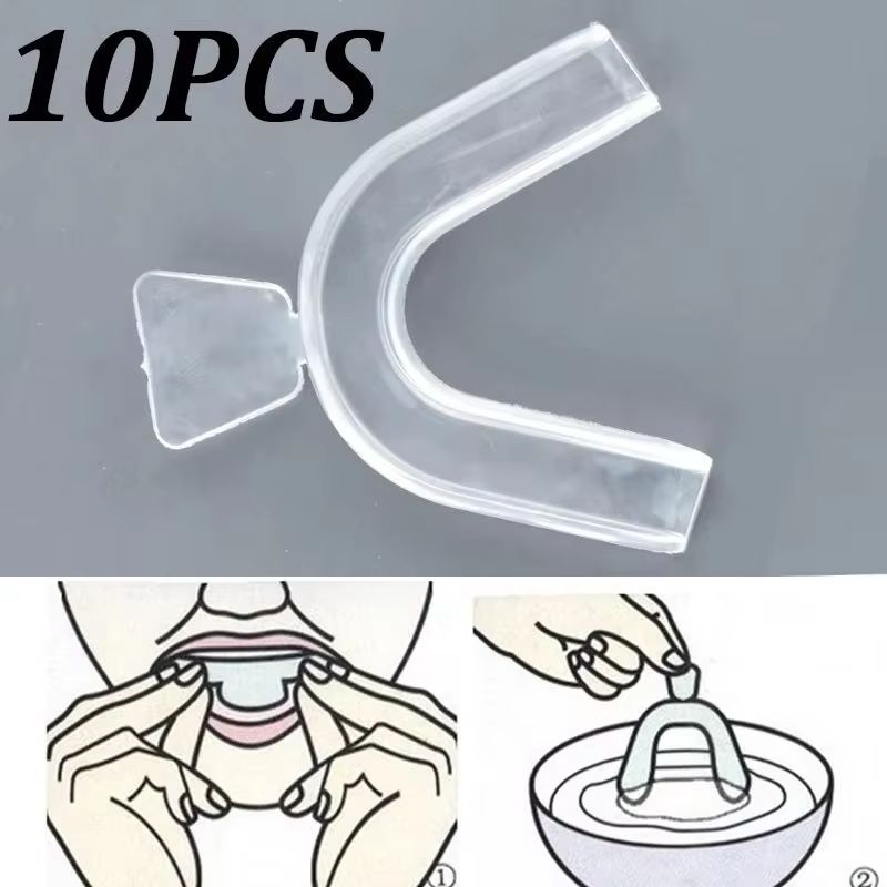 10Pcs Silicone Mouth Guard Tee - Teeth Whitening Products recension och pris