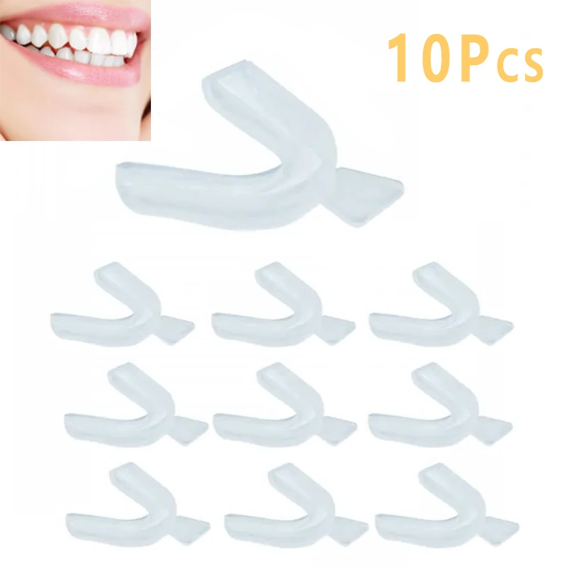 10Pcs Silicone Mouth Guard Tee - Teeth Whitening Products recension och pris